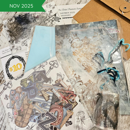 Turtle Treasure Box Subscription Kit-Papers Stickers Subscription Kit Box Monthly Craft Mystery Australia Paper Crafters-Rachel The Turtle Journal