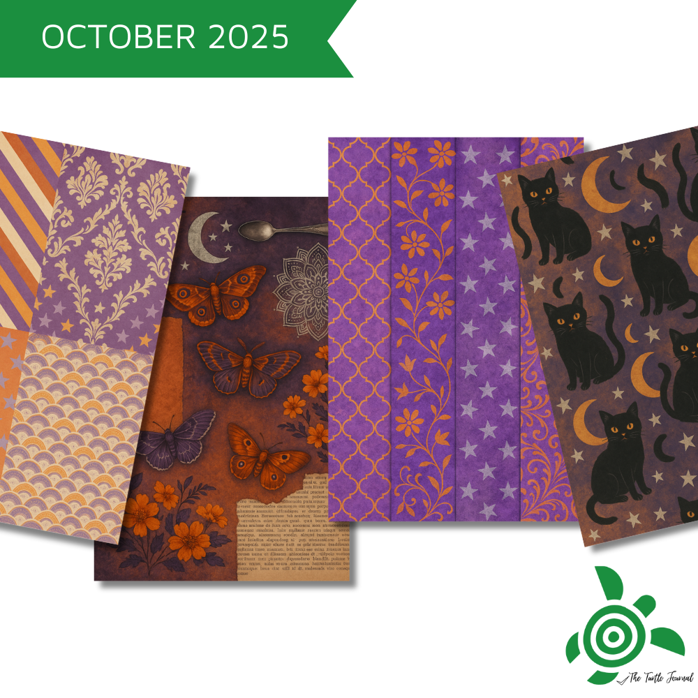 Turtle Printable Box Subscription-Subscription Monthly Printable Craft Mystery Box Download Australia Paper Crafters PDF-Rachel The Turtle Journal