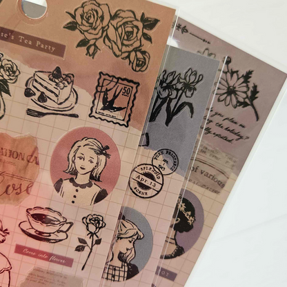 Serene Story Sticker Sheet - Mind Wave From Japan-Serene Story Sticker Sheet - Mind Wave From Japan - The Turtle Journal-Rachel The Turtle Journal