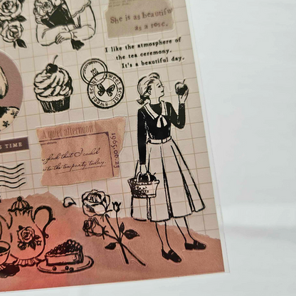 Serene Story Sticker Sheet - Mind Wave From Japan-Serene Story Sticker Sheet - Mind Wave From Japan - The Turtle Journal-Rachel The Turtle Journal