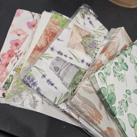 Clearance: Serviette Bundle (random) (10 pack)-Rachel The Turtle Journal