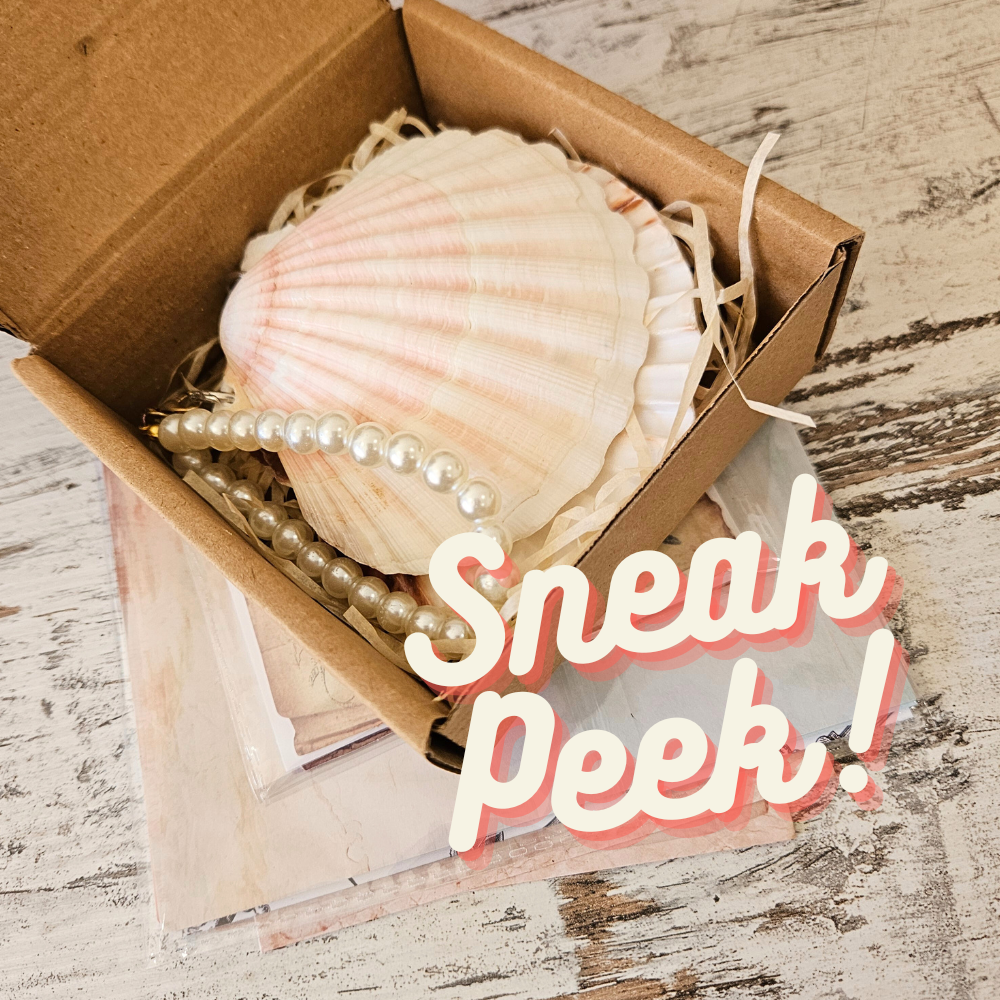 Turtle Treasure Box Subscription Kit-Papers Stickers Subscription Kit Box Monthly Craft Mystery Australia Paper Crafters-Rachel The Turtle Journal