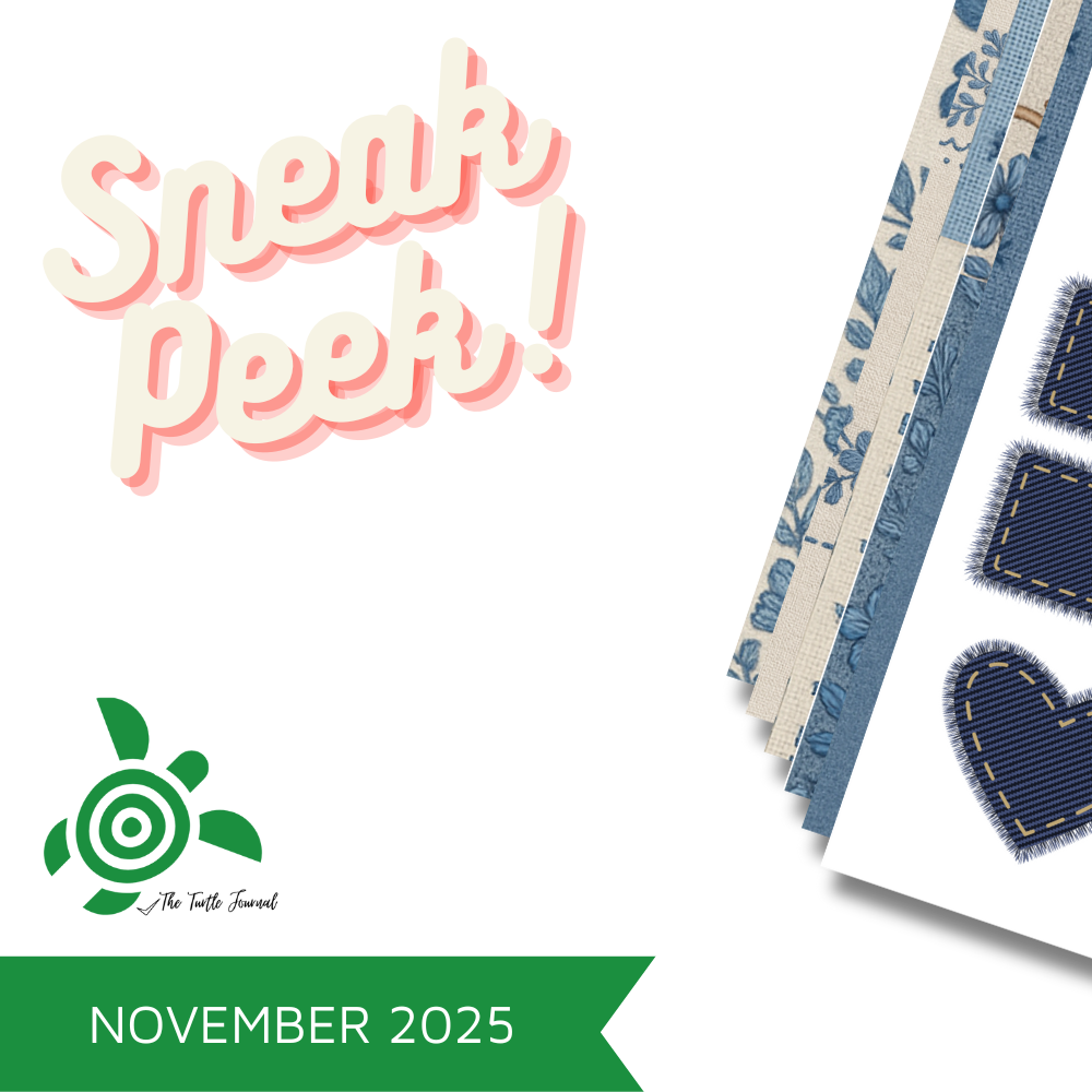 Turtle Printable Box Subscription-Subscription Monthly Printable Craft Mystery Box Download Australia Paper Crafters PDF-Rachel The Turtle Journal