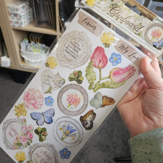 Clearance: Stamperia Chipboard Garden House-Rachel The Turtle Journal