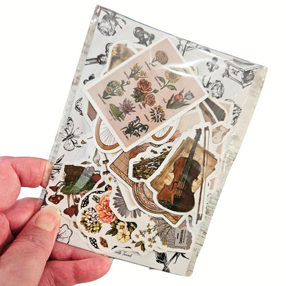 The Quiet Life Satin Paper Sticker Set (45 pieces)-Rachel The Turtle Journal