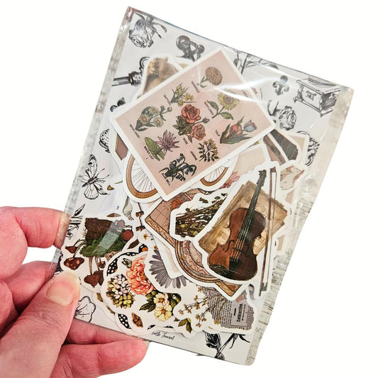 The Quiet Life Satin Paper Sticker Set (45 pieces)-Rachel The Turtle Journal