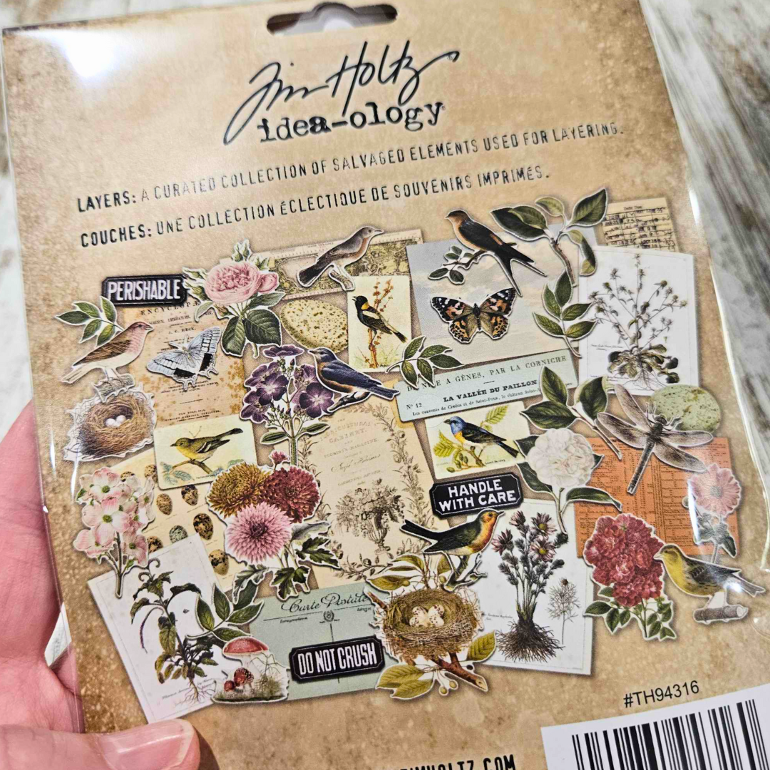 Clearance: Tim Holtz Idea-ology Nature Die cuts-Perforated Postage Stamp Washi Tape ARToptions Spice - Aussie Paper Crafting - The Turtle Journal-Rachel The Turtle Journal