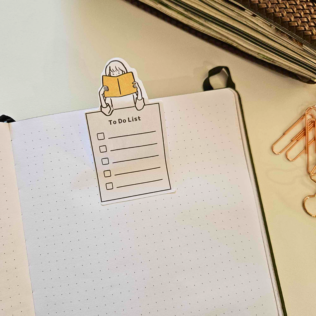 To Do List Sticky Note Bookmark - Book Lovers Collection - Rachel The Turtle Journal -  - Australian Junk Journaling Scrapbooking Supplies