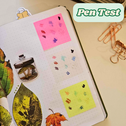 Transparent Square Highlighter Sticky Notes - Book Lovers Collection - Rachel The Turtle Journal -  - Australian Junk Journaling Scrapbooking Supplies