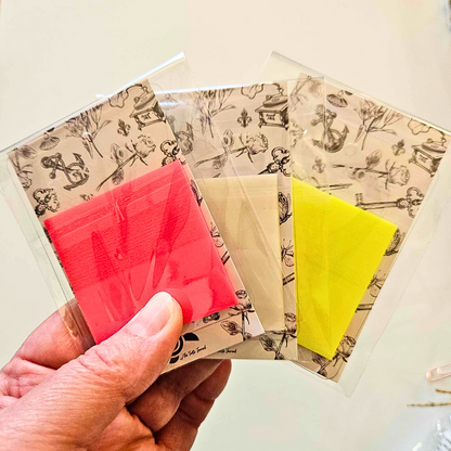Transparent Square Highlighter Sticky Notes - Book Lovers Collection - Rachel The Turtle Journal -  - Australian Junk Journaling Scrapbooking Supplies