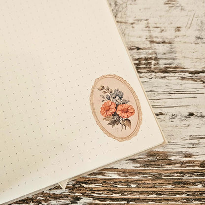 Vintage Bloom Cameo Sticker Sets (40 piece)