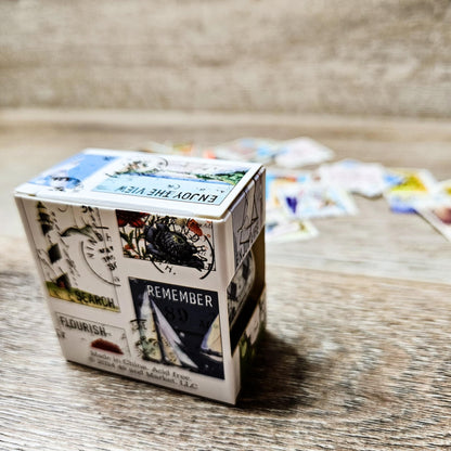 Perforated Postage Stamp Washi Tape Summer Porch - 49 and Market-Perforated Postage Stamp Washi Tape Summer Porch - 49 and Market - The Turtle Journal-Rachel The Turtle Journal