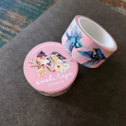 Washi Tape - Australian Animals and Birds - Watercolour by Cat (1 roll)