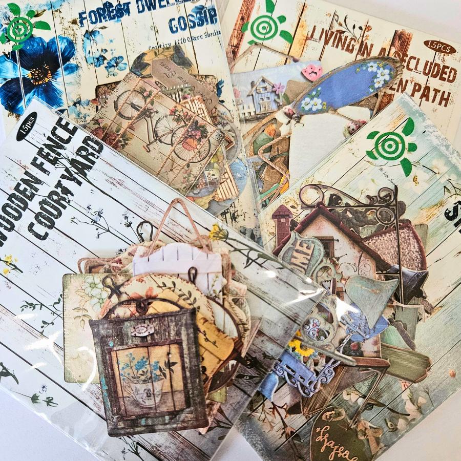 Weathered Wood Vintage Diecuts (15 piece)
