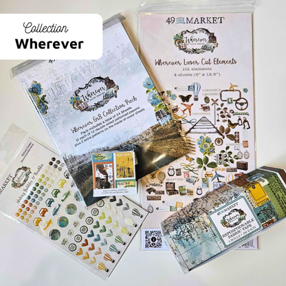 Wherever Wide Washi Tape Stickers - 49 and Market-Wherever Wide Washi Tape Stickers - 49 and Market - The Turtle Journal Kiss Cut Supplies-Rachel The Turtle Journal