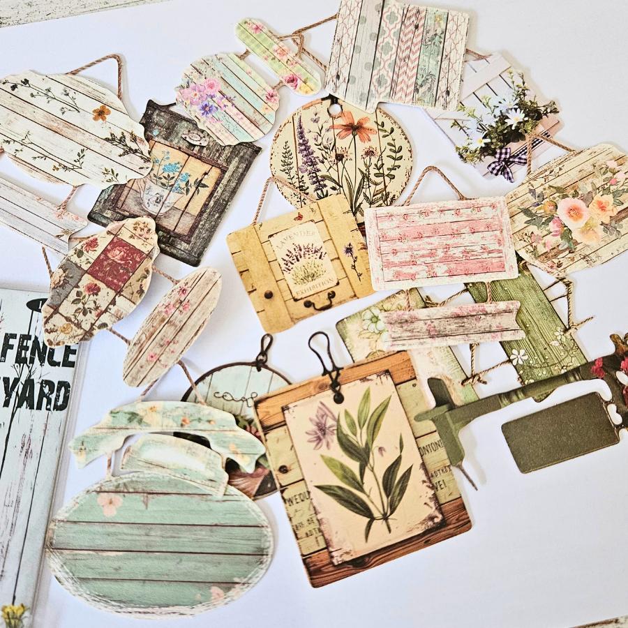 Weathered Wood Vintage Diecuts (15 piece)
