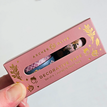 Chrysanthemum Spring Washi Tape Set (4 rolls) - Archer and Olive