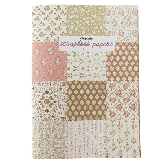 A5 Grandma Wallpaper Scrapbook Patterned Papers - Chapteries from France