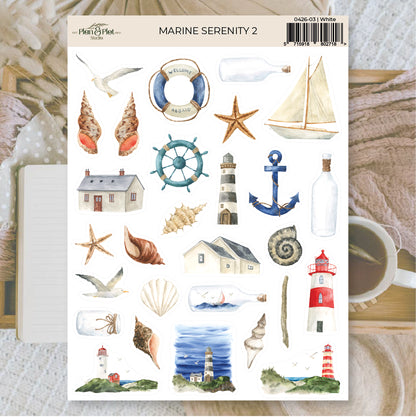Marine Serenity Sticker Sheet Set - Plan & Plot Studio