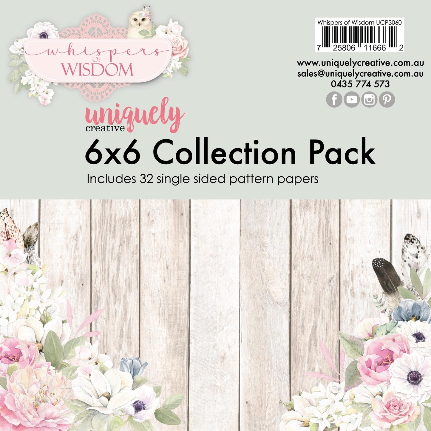 Whispers of Wisdom 6 x 6 Collection Pack-Rachel The Turtle Journal