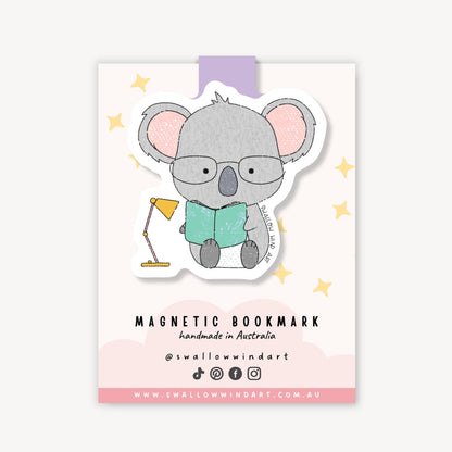 Magnetic Bookmark - Koala Study Buddy (1 piece) Swallow Wind Art