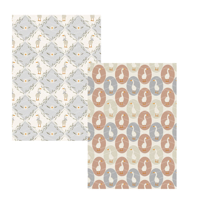 A5 Mother Goose Booklet Scrapbook Patterned Papers - Chapteries from France