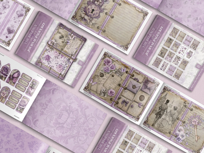 "The Regency Lilac Lace" Junk Journal Kit - Scrapbook Resource Co (Make 30 Pages+)