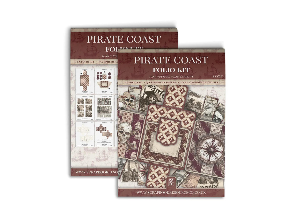 The Pirate Coast Mini Folio Kit - Scrapbook Resource Co