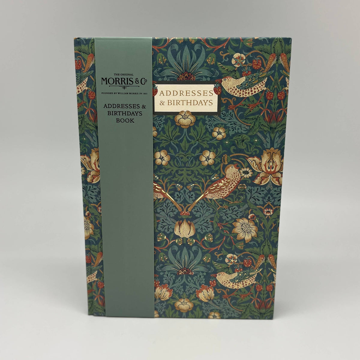 William Morris A5 Birthday Address Book Stationery Gift - The Great British Card Company
