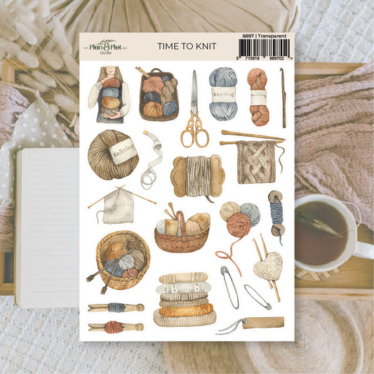 Time to Knit Sticker Set (1 sheet) Plan & Plot Studio
