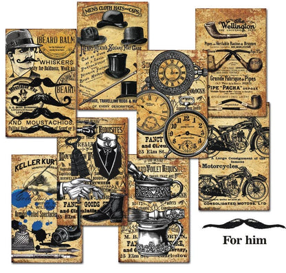For Him - MINI Scrapbook Paper - from Poland