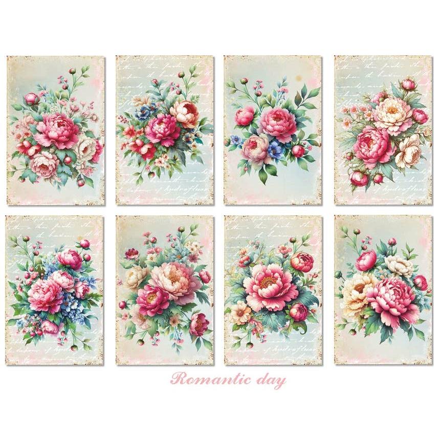 Romantic day- MINI Scrapbook Paper-Rachel The Turtle Journal