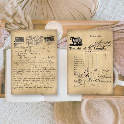 Written Records Small Ephemera Paper (24 pieces) - Plan & Plot Studio-Rachel The Turtle Journal
