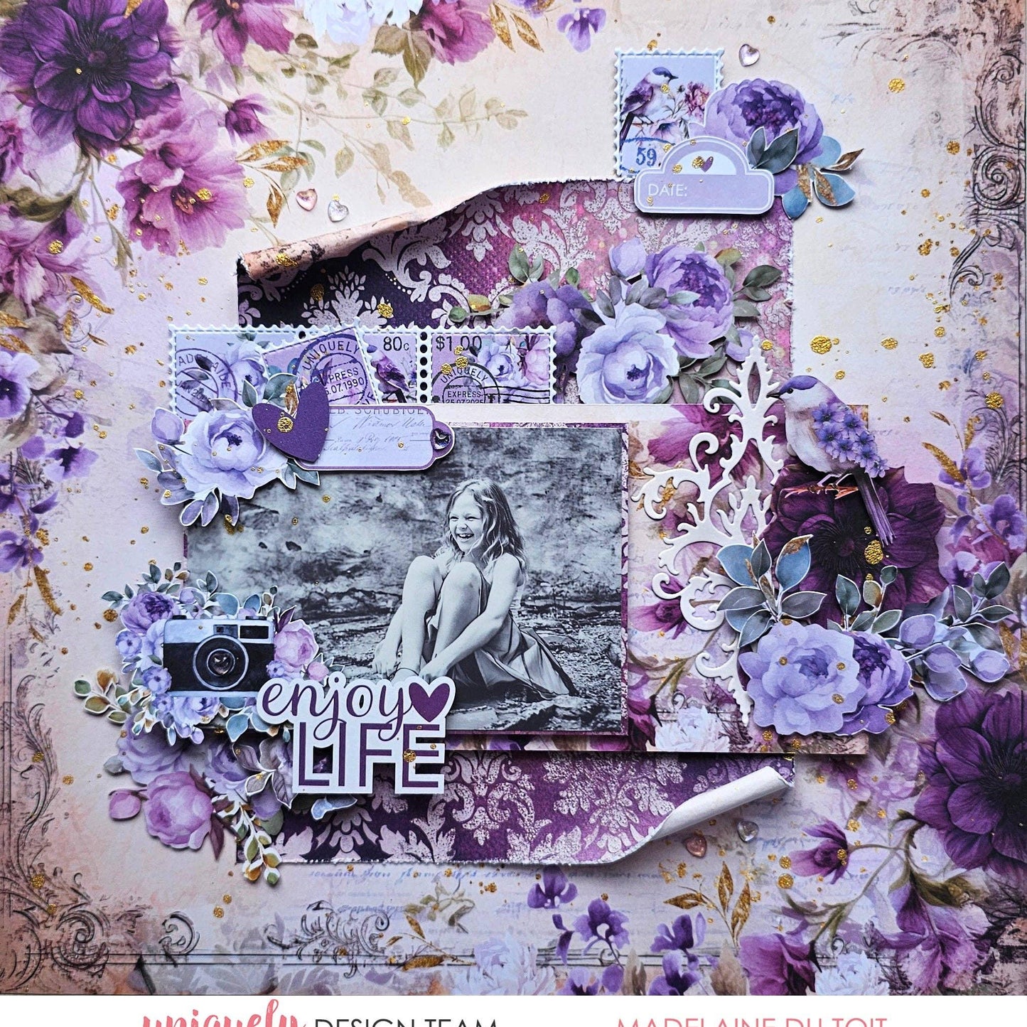 Ultraviolet Delight Creative Cuts-Rachel The Turtle Journal