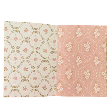 A5 Grandma Wallpaper Scrapbook Patterned Papers - Chapteries from France-Rachel The Turtle Journal