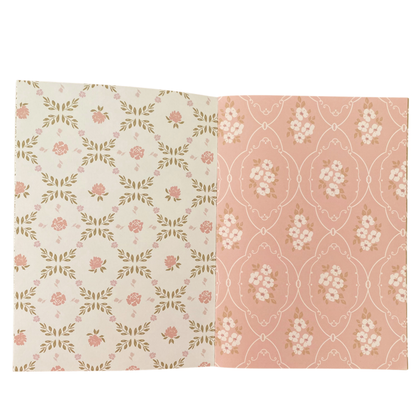 A5 Grandma Wallpaper Scrapbook Patterned Papers - Chapteries from France