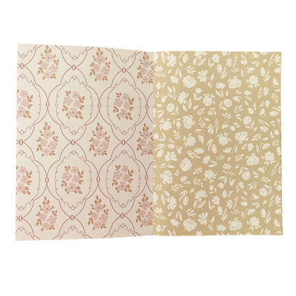 A5 Grandma Wallpaper Scrapbook Patterned Papers - Chapteries from France-Rachel The Turtle Journal