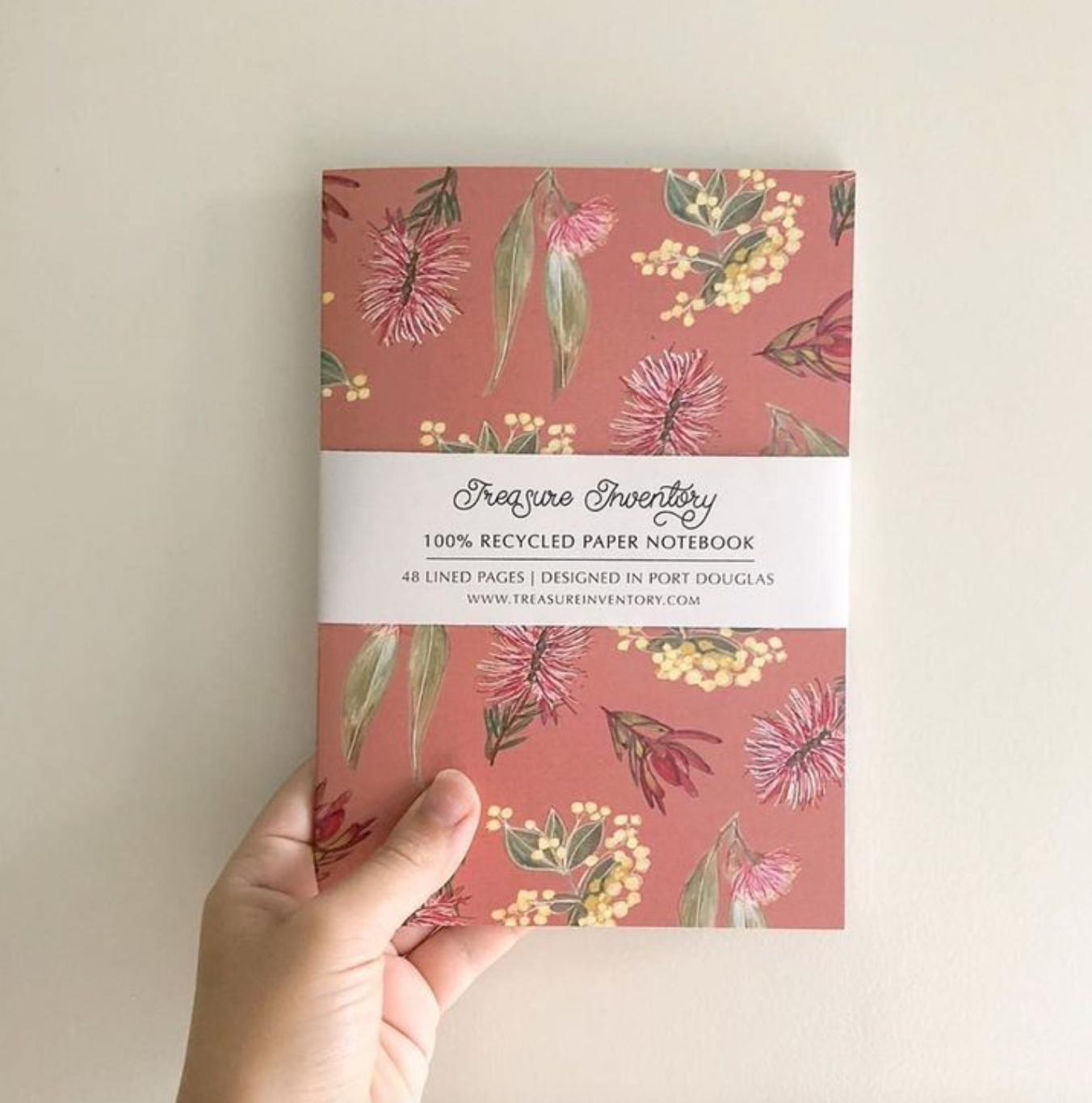 Australian Botanical Notebook - Treasure Inventory (Made in Australia) - 1 Notebook