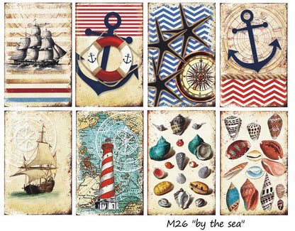 By The Sea - MINI Scrapbook Paper - from Poland