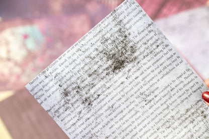 A5 Shabby Gothic Paper Set - Cora Crea Crafts (10 sheets)