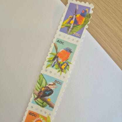 Australian Birds Stamp Washi Tape - Littlory Designs (1 roll)-Rachel The Turtle Journal