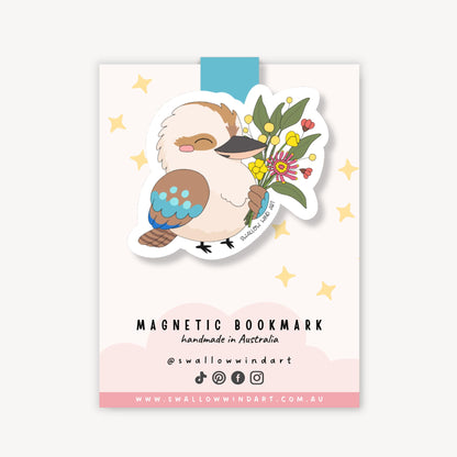 Magnetic Bookmark - Kookabura Blooms (1 piece) Swallow Art Wind