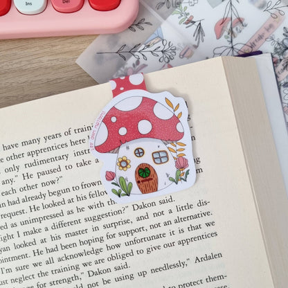 Magnetic Bookmark - Mushroom House (1 piece) Swallow Art Wind