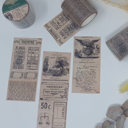 Ephemera Wide Washi Tape Roll (10m long) Plan and Plot Studio