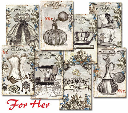 For Her - MINI Scrapbook Paper - from Poland