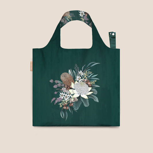Green Waratah Reusable Bag Craft Gift Tote - Typoflora (1)