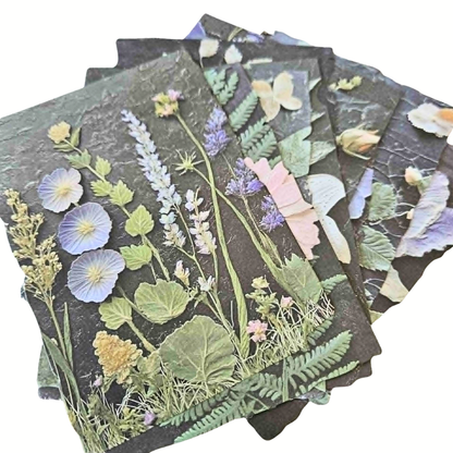 A6 Floral Close Up Patterned Ephemera (10 pack)