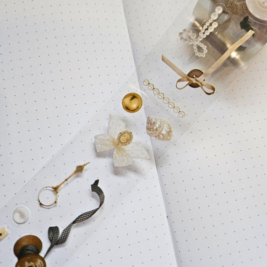 Haberdashery PET Sticker Tape (2m)-Haberdashery PET Sticker Tape (2m) Sewing room nostalgia-Rachel The Turtle Journal