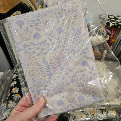 A5 Embroidered Fabric Journal Notebook Cover (1 piece)