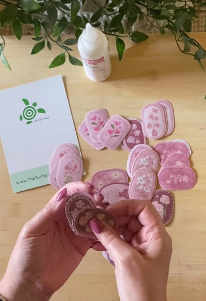 Vintage Bloom Cameo Sticker Sets (40 piece)